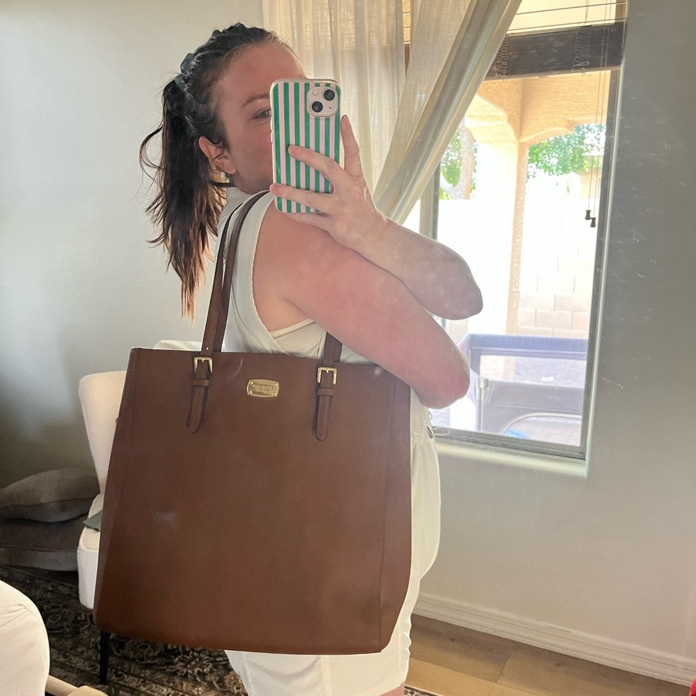 Michael Kors Laptop Brown Tote Bag